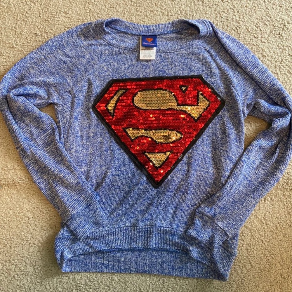 Superman sequin shirt size M